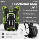 SPGOOD kerékpáros hátizsák 20L/25L/30L vízálló esővédővel, sisakvédővel - outlet termék