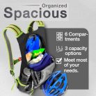 SPGOOD kerékpáros hátizsák 20L/25L/30L vízálló esővédővel, sisakvédővel - outlet termék