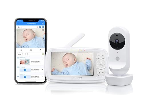 Motorola Nursery VM44 Connect - babafigyelő Wi-Fi kamerával 4,3 hüvelykes HD videó - outlet termék