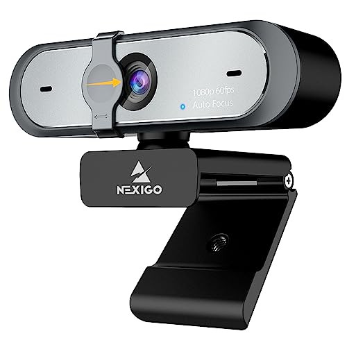NexiGo N660P webkamera 60FPS, 1080P, szoftveres vezérlés, dupla mikrofon, fedél - outlet termék
