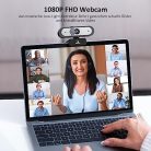 NexiGo N660P webkamera 60FPS, 1080P, szoftveres vezérlés, dupla mikrofon, fedél - outlet termék