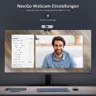 NexiGo N660P webkamera 60FPS, 1080P, szoftveres vezérlés, dupla mikrofon, fedél - outlet termék