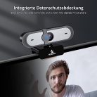 NexiGo N660P webkamera 60FPS, 1080P, szoftveres vezérlés, dupla mikrofon, fedél - outlet termék