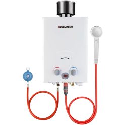   Camplux BW158C-DE gázátfolyós vízmelegítő 6 literes (esővédővel) - outlet termék