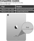 GOOJODOQ billentyűzet tok iPad Air 4 10.9" 2020-hoz (ceruzatartóval, automatikus ébresztés/alvás) - outlet termék