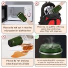 Aolieh Thermobögre, kávésbögre kifolyásmentes fedéllel, rozsdamentes acél utazóbögre - outlet termék