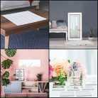 Belle Vous tükörlapok négyzet 50 darabos - 7,4 cm tükörlapok üveg tükörlapok DIY - outlet termék