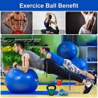 Flintronic jóga és fitnesz labda, 55-65cm, kézi pumpával - outlet termék