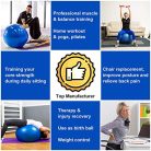 Flintronic jóga és fitnesz labda, 55-65cm, kézi pumpával - outlet termék