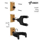 Sondery gitár fali tartó, automata zár és állítható kampó 2 darabos - outlet termék