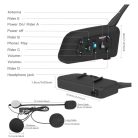 EJEAS V6PRO motoros intercom Bluetooth fejhallgató 1200 m, 6 motoros, DSP - outlet termék