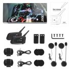 EJEAS V6PRO motoros intercom Bluetooth fejhallgató 1200 m, 6 motoros, DSP - outlet termék