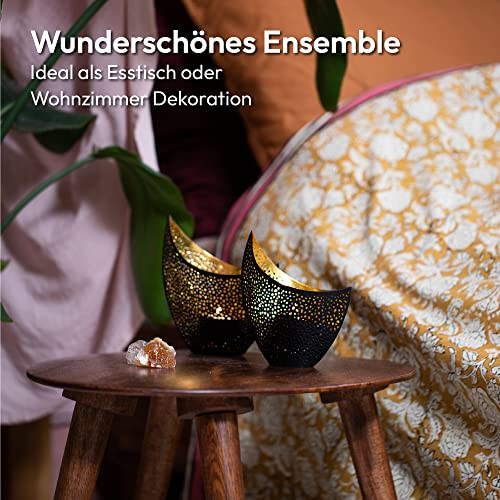 Gadgy gyertyatartó szett 2 darabos, arany, dekoratív - outlet termék