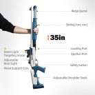 Soft habszivacs lövedék kilövő játék puska rugós légpumpával és távcsővel - outlet termék