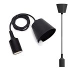 Aigostar E27 lámpafoglalat, függőlámpa fekete - outlet termék