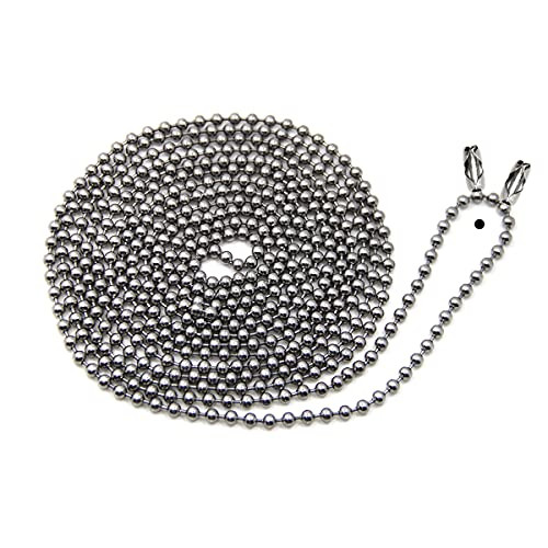 BetterJonny 6m golyós lánc, 4,5mm rozsdamentes acél 20 darabos csatlakozóval, ezüst - outlet termék