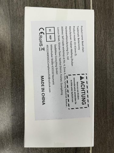 BetterJonny 6m golyós lánc, 4,5mm rozsdamentes acél 20 darabos csatlakozóval, ezüst - outlet termék