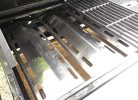 GriHero 43 cm rozsdamentes acél lángelosztó gázgrillhez égőfedél grill - outlet termék