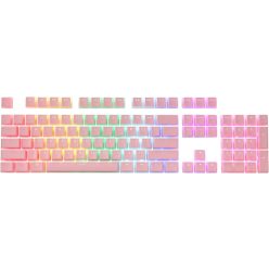 Redragon A130 Pink Pudding Keycaps, 104 Keys Standard Doubleshot PBT Keycap Set w/Translucent Layer for Mechanical Keyboard, OEM Profile, English (US) ANSI Layout csak billentyűk