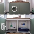 Lynx macskaajtós beltéri ajtó stílusos, macskaajtóval, 11 kg-ig - outlet termék