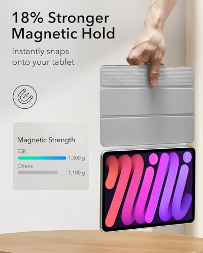ESR iPad mini 7 tok vékony, háromszoros állvány, erős mágneses rögzítés, tartós - outlet termék