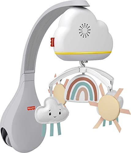 Fisher-Price HBP40 babaágy mobil hanggép zene és éjszakai fény - outlet termék