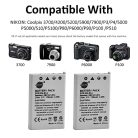 DSTE 2 darabos EN-EL5 akkumulátor Nikon Coolpix P80, P90, P100, P500, P510, P520 - outlet termék