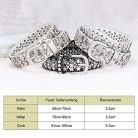 JasGood női szegecses öv csillogó strassz szegecsekkel, western bőr öv farmerhez - outlet termék