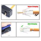 VCELINK GJ671BL krimpelő fogó RJ45 csatlakozóhoz Cat 7 Cat6A Lan dugó - outlet termék