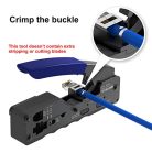 VCELINK GJ671BL krimpelő fogó RJ45 csatlakozóhoz Cat 7 Cat6A Lan dugó - outlet termék