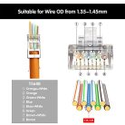 VCELINK GJ671BL krimpelő fogó RJ45 csatlakozóhoz Cat 7 Cat6A Lan dugó - outlet termék