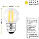 Lumare LED energiatakarékos izzó E27 G45 5 darabos, 5 watt, 500 lm, meleg fehér, 2700 - outlet termék