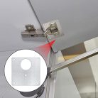 PanBeiQiWEU zsanér javító lemezek, 8 darabos rozsdamentes acél konyhaszekrény zsanér - outlet termék
