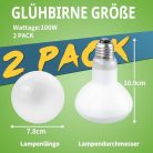LUCKY HERP 100 W hőlámpa 2 darabos, E27, terrárium - outlet termék