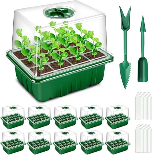 Yaungel 120 cell mini üvegház szaporító készlet 10 darabos, zöld - outlet termék