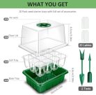 Yaungel 120 cell mini üvegház szaporító készlet 10 darabos, zöld - outlet termék