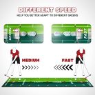 SAPLIZE kétsebességes golf gyakorlószőnyeg putting iránytükörrel, 20 hüvelyk - outlet termék