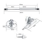 4 darabos hidraulikus gázrugó, 100 Nm/10 kg, kompressziós rugó szerelvény - outlet termék