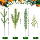 Syhood műfenyőágak 4 stílus karácsonyi zöld, 40 darabos - outlet termék