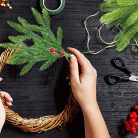 Syhood műfenyőágak 4 stílus karácsonyi zöld, 40 darabos - outlet termék