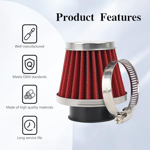 Road Passion motorkerékpár légszűrő 1 x 42 mm nagy teljesítményű, újrahasznosítható - outlet termék