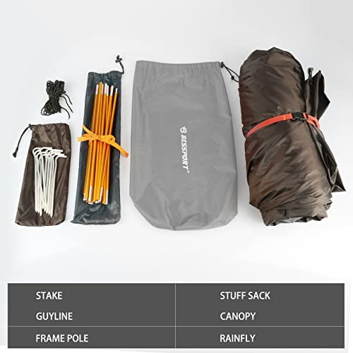 Bessport sátor 1-2-3 személyes ultrakönnyű 3-4 évszak, vízálló, szélálló, kis - outlet termék