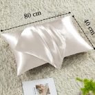 Vielit 2 darabos szatén párnahuzat hajra és bőrre bézs, 40x80cm, 2 hajgumi - outlet termék