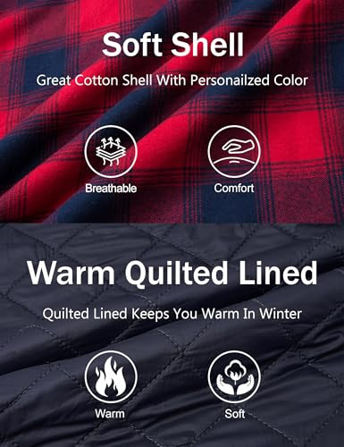 MAGCOMSEN férfi thermoing hosszú ujjú kapucnis flaneldzseki fekete, XXL - outlet termék