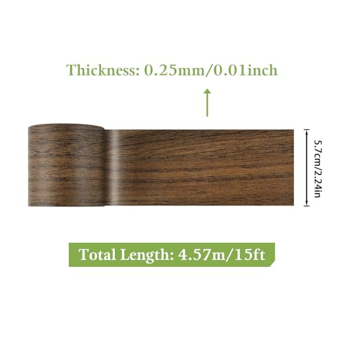 SEIWEI javítószalag, faerezet mintás padlószalag, öntapadós szigetelőszalag, vízálló - outlet termék