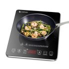 AMZCHEF indukciós főzőlap 1 lapos ultravékony, 20 hőfok, 20 teljesítmény, 2000 W, 3 - outlet termék