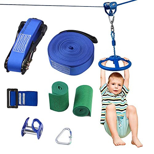 BUBBLEBAY Slackline szett csigával és fa védelemmel 15 m, akadálypálya kiegészítők - outlet termék