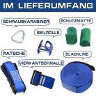 BUBBLEBAY Slackline szett csigával és fa védelemmel 15 m, akadálypálya kiegészítők - outlet termék