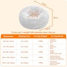 HMTOPE ortopéd kutyaágy, kerek kutyakanapé, macskaágy mosható, 70 cm átmérő - outlet termék