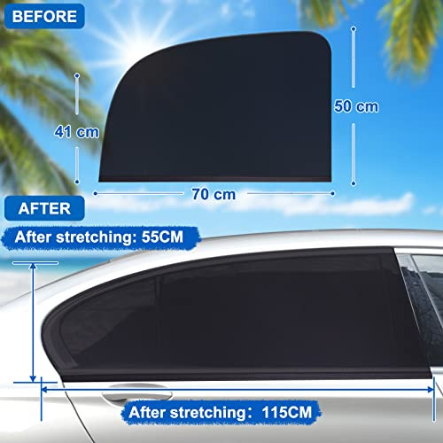 Trusiel autós napellenző gyerekeknek, univerzális napvédő háló autóba XL - outlet termék